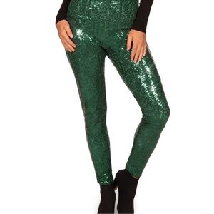 New - Tipsy Elves Sparkling Emerald Leggings